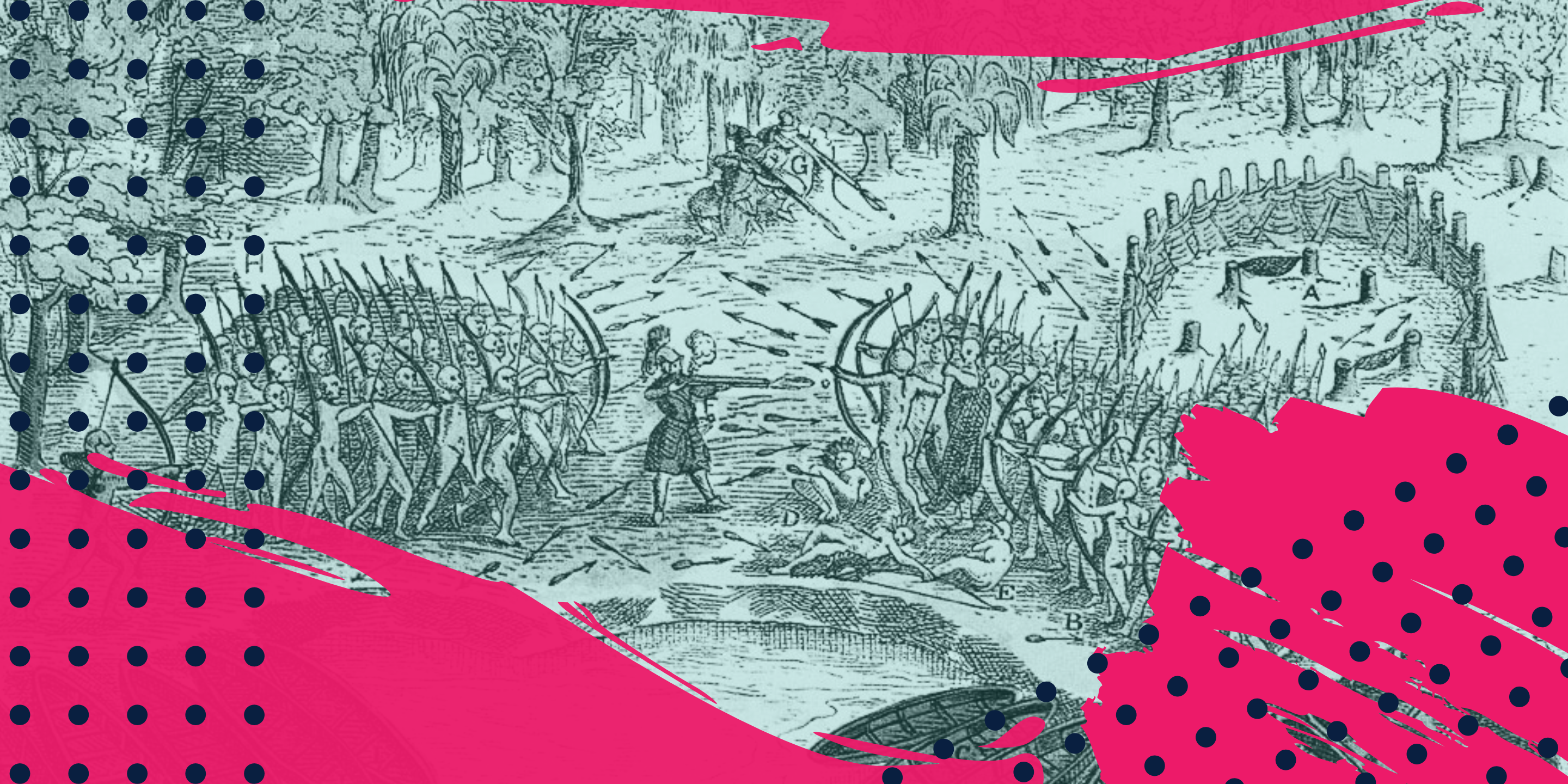 Samuel de Champlain Iroquois illustration