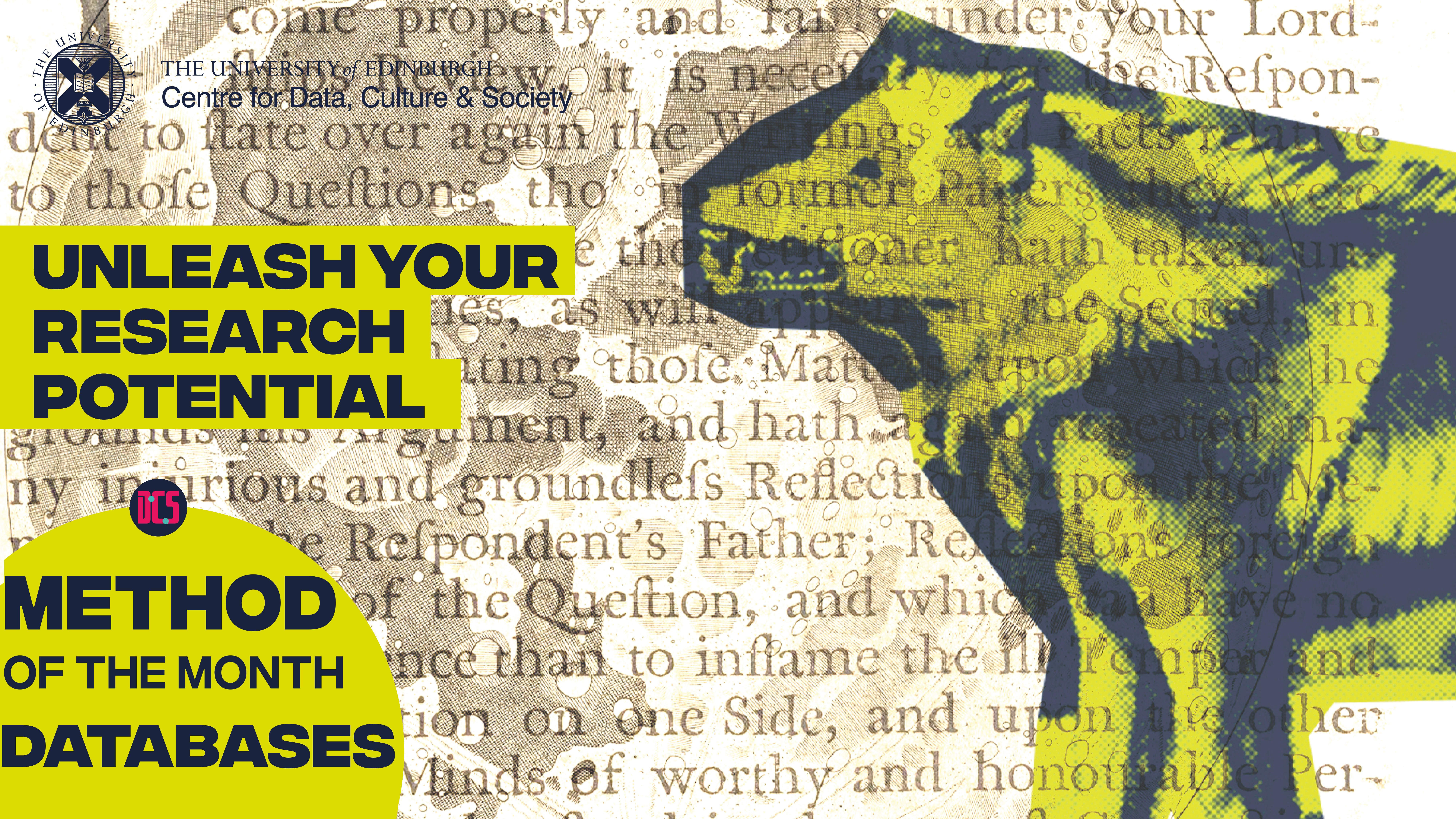 Graphic mashup of manuscript and event title
