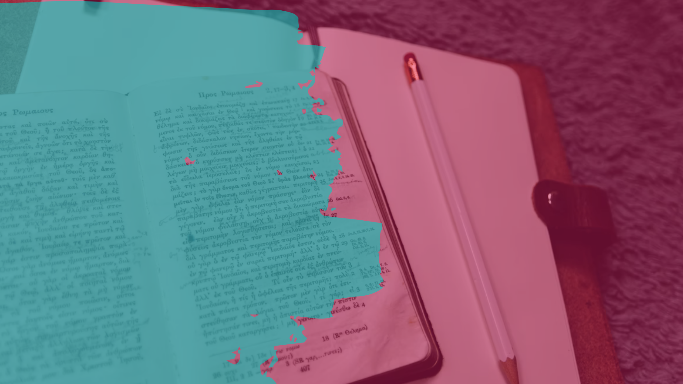 text with annotations