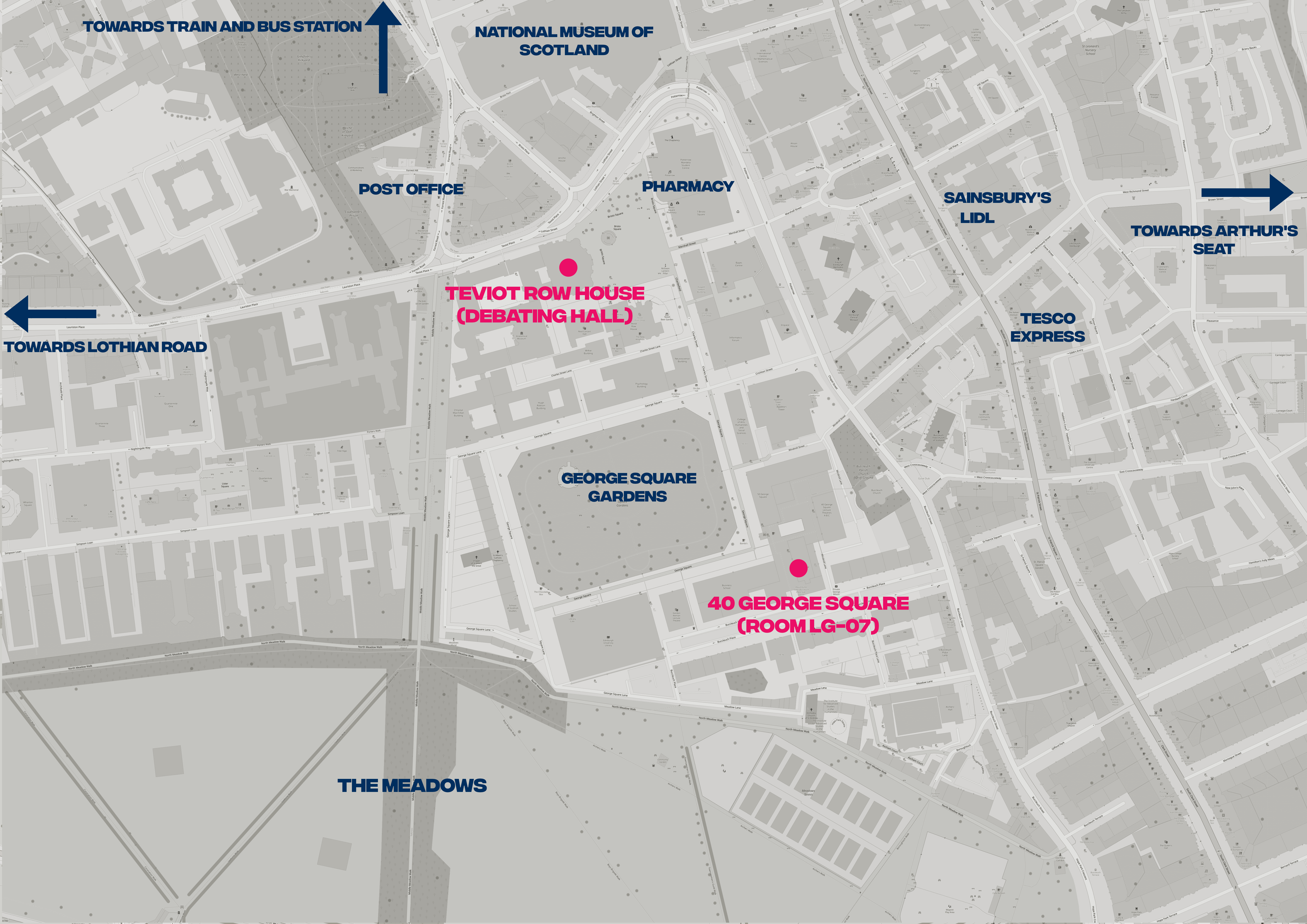 Summer School Venue in Campus Map