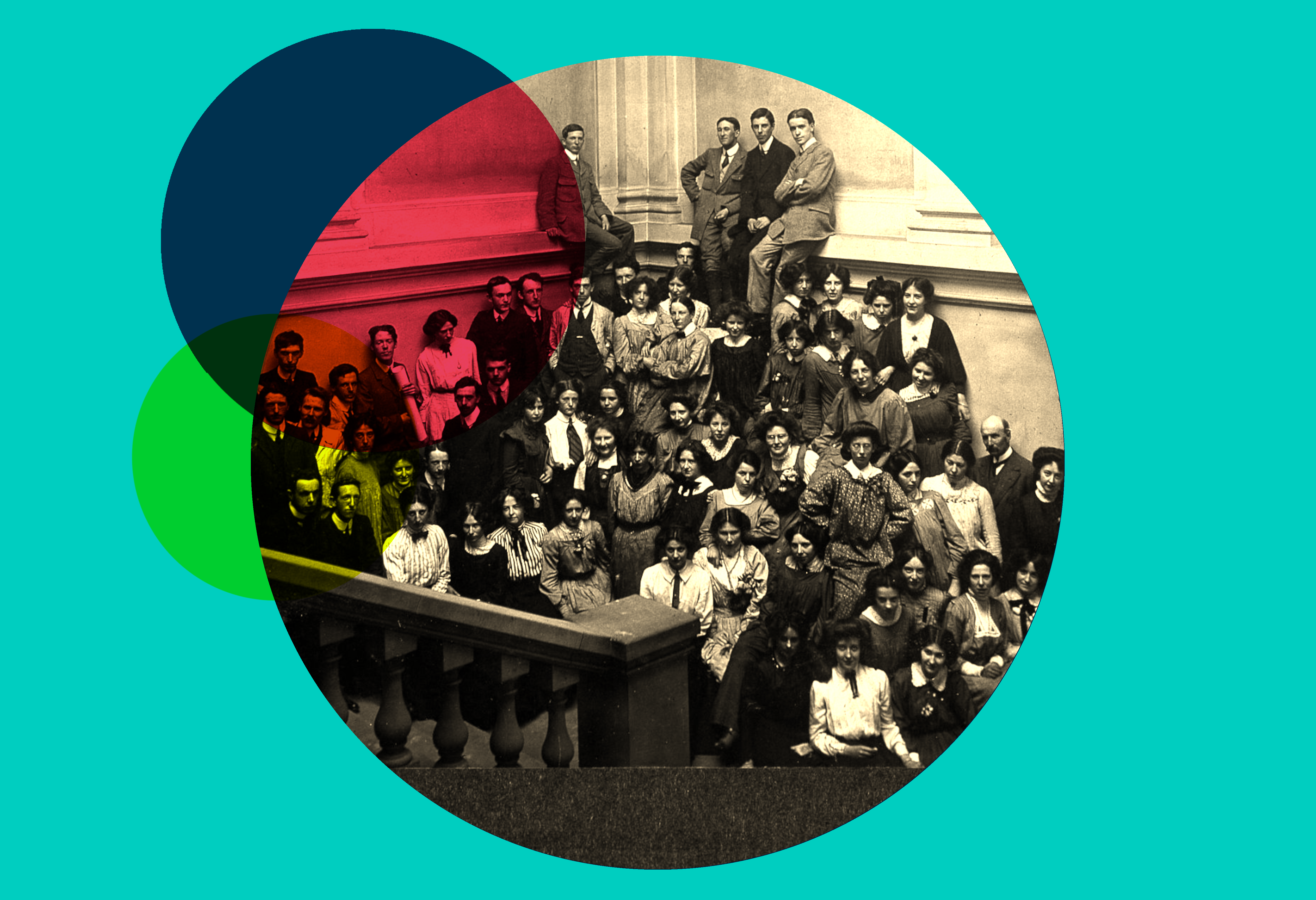 Historic photo of students