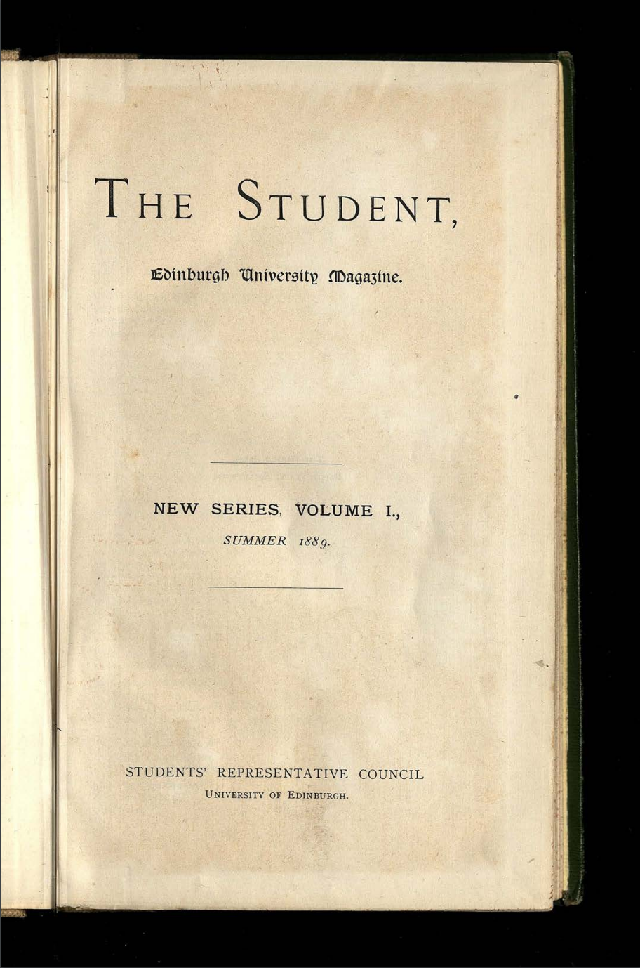 Digitised image of The Student UoE Newspaper