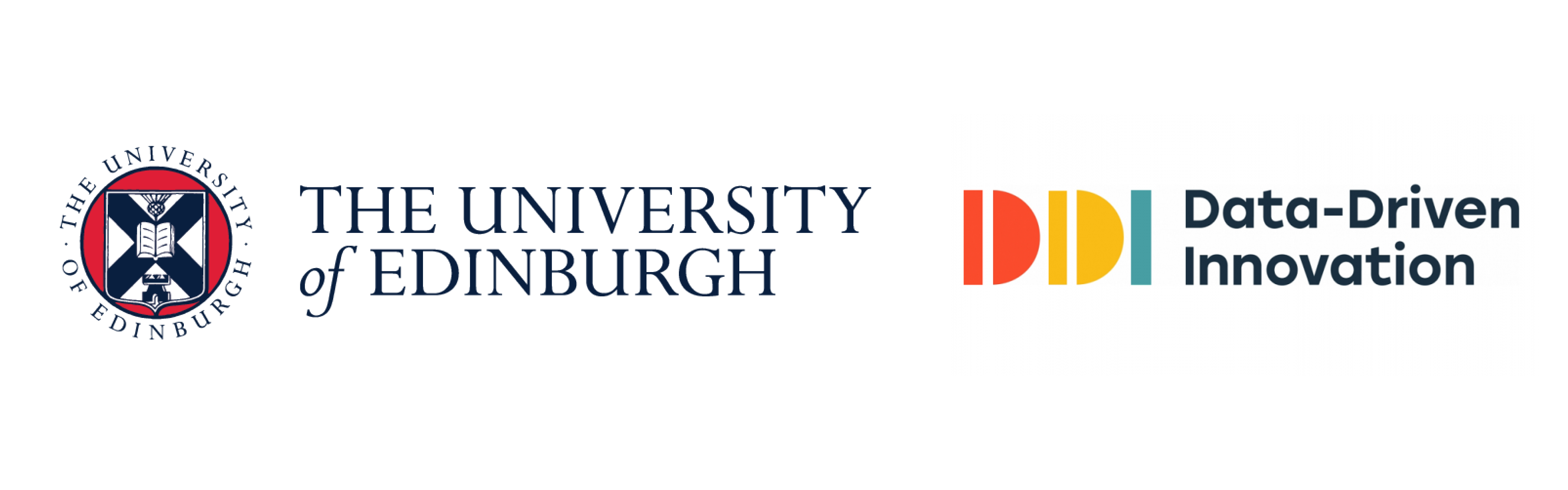 The University of Edinburgh logo and the Data-Driven Innovation logo