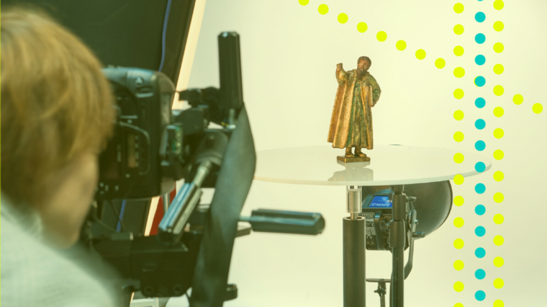 A 3D digital model of a museum artefact