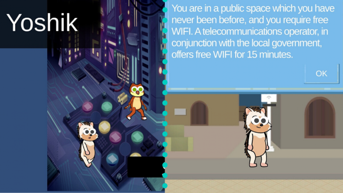 Screenshots from Yoshik game