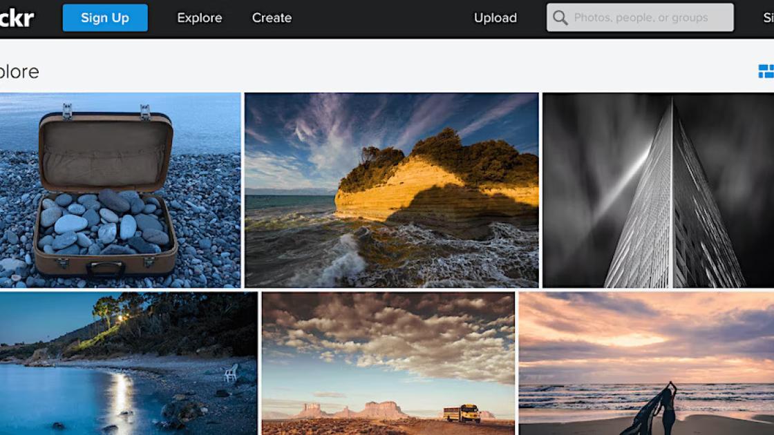 Flickr Explore page