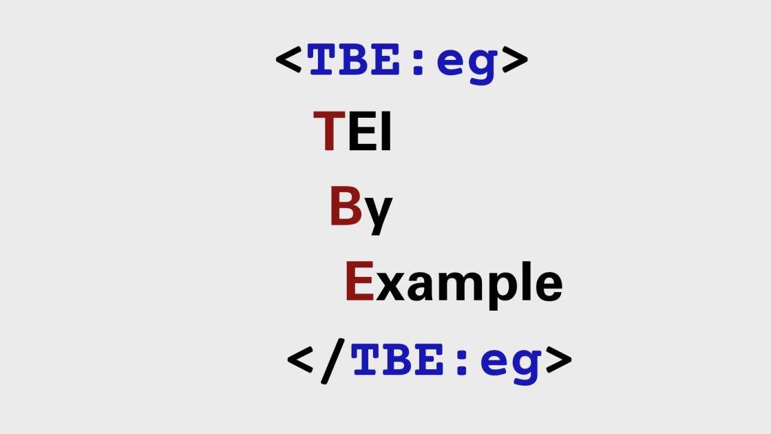 TEI By Example Logo