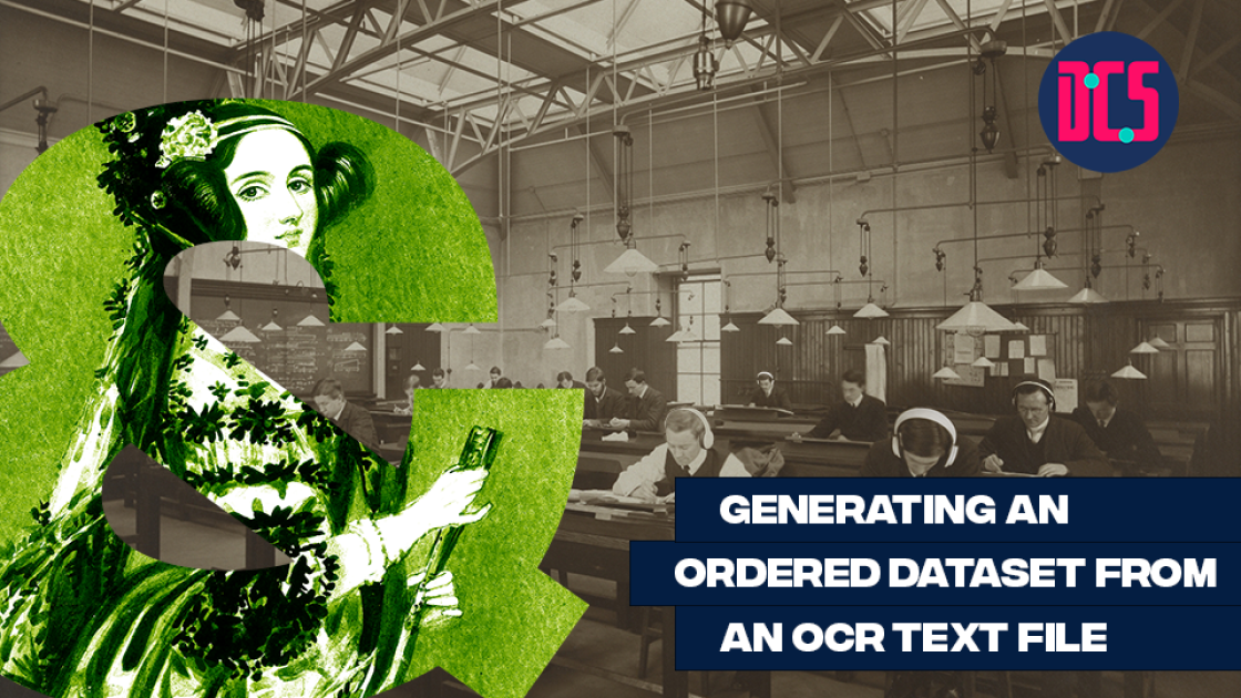 Generating an Ordered Dataset from an OCR Text File