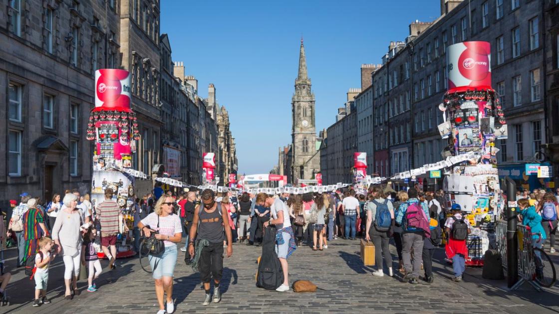 royal mile during festival period