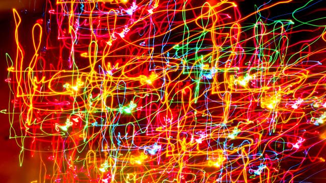 Light effects captured at slow shutter speed.