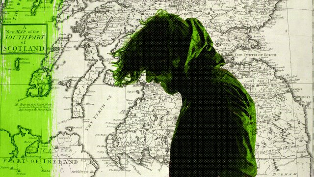 Map of Scotland graphic mashup