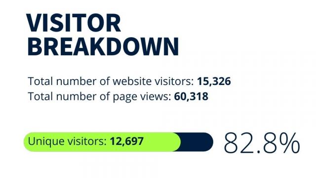 Visitor breakdown