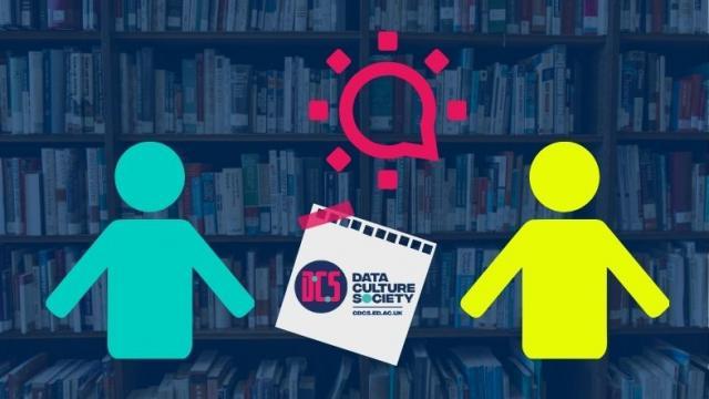 Graphic of people meeting and CDCS logo