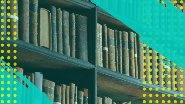 Image of books on a shelf