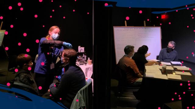 Images from public performance piece, “Moral Horizons of Pain.” 