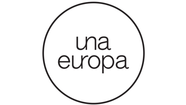 black circle with the text una europa