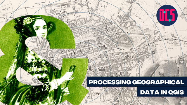 A collage image of historical map and images