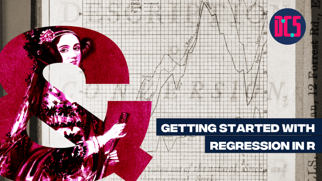 An illustrative collage with & symbol and old graphs